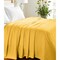 Homeroots California King Gold Cotton Basketweave Geometric Blanket 549055 - alternate 4