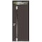 Vdomdoors Aluminum Door Cynex 6777 Brown Entry Steel Metal Modern Painted W36xH80+14 Left Inswing CYNEX6777EXD-BRW-W36xH80+14-LH-I - alternate 6