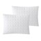 Homeroots White Queen Polyester 220 Thread Count Washable Duvet Cover Set 529047 - alternate 9