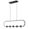 Z-Lite Saros Matte Black 5 Light Linear Chandelier 4101-42L-MB-LED - alternate 1