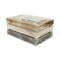 Homeroots Set of Three Black Off White And Walnut Solid Wood Crate, 3PK 487706 - alternate 7