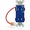 Leviton Straight Blade Receptacle, 5-15R, 15 A, 125V AC, Surface Mount, Self-Grounded MT162-1CB - alternate 1