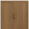 Homeroots 31in Brown Wood Accent Cabinet With Two Doors 691108 - alternate 5