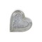 Homeroots 7in Silver Heart Cast Iron Handmade Vanity Tray 483153 - alternate 6