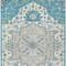 Homeroots 9' X 12' Teal Blue Green And Ivory Oriental Washable Indoor Outdoor Area Rug 596648 - alternate 9