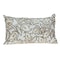 Homeroots 14" X 24" Brown and White Cotton Lumbar Throw Pillow with Embroidery 529253 - alternate 6
