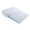 Lavish Home Folding Wedge Pillow Memory Foam Pillow with Bamboo Fiber Cover for Better Sleep, Blue 82-TEX1021 - alternate 7