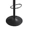 Homeroots Set of Two 31" Black Faux Leather And Steel Swivel Low Back Adjustable Height Bar Chairs 524978 - alternate 7