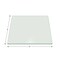Fab Glass And Mirror Square Tempered Glass Table Top, 41in Inch, Wall Mirror, Safety Backing, Clear Finish 41SQR10THPETE - alternate 5