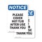 Signmission Please Cover Hot Tub After Use Thank You, 10 in W x Rectangle, Vinyl Decal OS-2PACK-NS-D-1014-V-17359 - alternate 1
