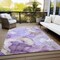 Homeroots 3' X 5' Gray And Purple Abstract Washable Indoor Outdoor Area Rug 559526 - alternate 5