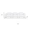 Homeroots 134" White Top Grain Leather Reclining USB Sofa And Storage 643705 - alternate 5
