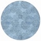 Homeroots 8' Denim Blue Navy Blue And Ivory Round Polka Dot Washable Indoor Outdoor Area Rug 614661 - alternate 6
