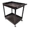 Luxor Utility Cart - Large Tub Cart - Two Shelves - Gray TC11-G - alternate 12