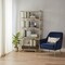 Homeroots 78" Gold and Black Metal Four Tier Etagere Bookcase with a Drawer 486306 - alternate 6