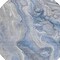 Homeroots 8' Denim Blue And Ivory Round Abstract Washable Indoor Outdoor Area Rug 617598 - alternate 4