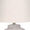Homeroots 22" Cream Concrete Urn Table Lamp With Cream Abstract Empire Shade 545870 - alternate 7