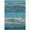 Homeroots 8' X 10' Teal Blue Abstract Washable Indoor Outdoor Area Rug 608756 - alternate 9