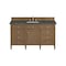 James Martin Vanities Brittany 60" Single Vanity, Pecan w/ 3 CM Parisien Bleu Silestone Top 655-V60S-PCN-3PBL - alternate 1