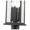 Z-Lite Tiberius 4 Light Outdoor Pier Mounted Fixture, Black/Clear Seedy, 9 In W x 27.25 In H 5017PHBR-533PM-BK - alternate 5