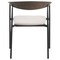Leisuremod Kora Modern Leather Dining Arm Chair with Iron Legs in Taupe, 2PK KCWN-21TP2 - alternate 9
