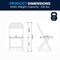 Flash Furniture Kids White Plastic Folding Chair, PK10 10-Y-KID-WH-GG - alternate 7