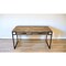 Homeroots 60" Natural and Black Solid Wood Writing Desk With Two Drawers 489179 - alternate 6