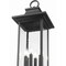 Z-Lite Tiberius 6 Light Outdoor Post Mounted Fixture, Black/Clear Seedy, 12 In W x 129.5 In H 5017PHXLR-5010P-BK - alternate 4