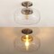 Jonathan Y Marfa 14" 1-Light Modern Farmhouse Schoolhouse Frosted Glass/Metal LED Semi Flush Mount, Nickel JYL7517D - alternate 11