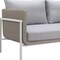 Homeroots 59" Gray Polypropylene Sofa 667662 - alternate 4