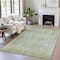 Homeroots 10' X 14' Green And Ivory Abstract Washable Indoor Outdoor Area Rug 631070 - alternate 4