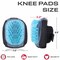 Safe Handler Professional Knee Pads, Superior Gel Cushion, Blue, PR BLSH-HD-PVC-KP-7BL - alternate 6