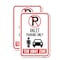 Signmission Valet Parking Only Tow Away Zone with Car Graphic, 12'' X 18'' 2 Signs, Heavy Gauge Aluminum, 2PK A-1218-2PACK-22761 - alternate 1