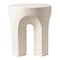 Leisuremod Crus Modern 18 in Round Fiberstone Side Table, 260 lb Capacity, Weather-Resistant, Fully Assembled CST17W - alternate 4