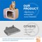 Simple Deluxe FluffyDream TV Cat Scraper - Durable Cat Leisure Bed - Indoor Scraper and Play House - Corrugated T GLOWPTSCRATV01 - alternate 4