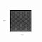 Homeroots 5' Charcoal And Black Square Trellis Indoor Outdoor Area Rug 545552 - alternate 5