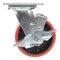 Vestil Polyurethane Swivel With Brake Caster 5 In. Diameter x 2 In. Width 990 Lb. Capacity Red/Black CST-VE-5X2PU-SWB - alternate 10