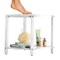 Lavish Home Corner Shower Bench Water Resistant Shower Stool for Inside Shower, Bathroom, or Sauna Foot Rest ST-BATH8-WHT - alternate 9