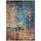 Homeroots 10' X 14' Teal Blue Black And Copper Abstract Washable Indoor Outdoor Area Rug 606079 - alternate 6