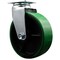 Service Caster 6 Inch Green Poly on Cast Iron Wheel Swivel Caster with Roller Bearing SCC SCC-20S620-PUR-GB - alternate 1