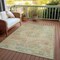 Homeroots 8' X 10' Tan And Beige Medallion Washable Indoor Outdoor Area Rug 615749 - alternate 6