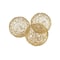 Homeroots Set of Three Gold Wire Five Inch Decorative Orbs, 3PK 373742 - alternate 1