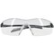Bouton Optical Rimless Safety Glasses with Gray Temple, Clear Lens and Anti-Scratch / Anti-Fog Coating 250-45-0020 - alternate 4