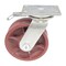 Vestil Ductile Steel V-Groove Swivel With 4-Position Lock Caster 8 In. Diameter x 3 In. Width Red CST-CI-VG-8X3-S-4L - alternate 3