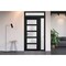 Vdomdoors Front Exterior Prehung FiberGlass Door Frosted Glass / Manux 8002 Matte Black / Sidelight and Trans MANUX8002EXD-BLK-W30+12 x H80+14-LH - alternate 4