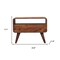 Homeroots 24in Brown Solid Wood Fireplace TV Stand 720014 - alternate 6