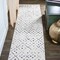 Jonathan Y Juba Moroccan Geometric Diamond Ivory/Gray 2 ft. x 10 ft. Runner Rug MOH508A-210 - alternate 1