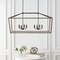 Jonathan Y Oria 46" 8-Light Iron Farmhouse Industrial Lantern LED Pendant, Oil Rubbed Bronze/Faux Wood JYL1324A - alternate 10