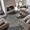 World Rug Gallery Modern Geometric Area Rug 7 ft 10 in x 10 ft Black WR91BLACK8X10 - alternate 1