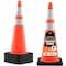 Xpose Safety 36 in Orange Traffic Cone, PVC, 15 lb Base with 6 in & 4 in Collar, DOT Approved, 4 PK OTC36-64-15L-4-X - alternate 1